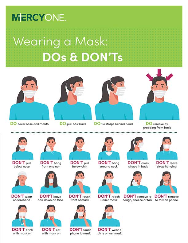 How to wear a mask dos and don'ts